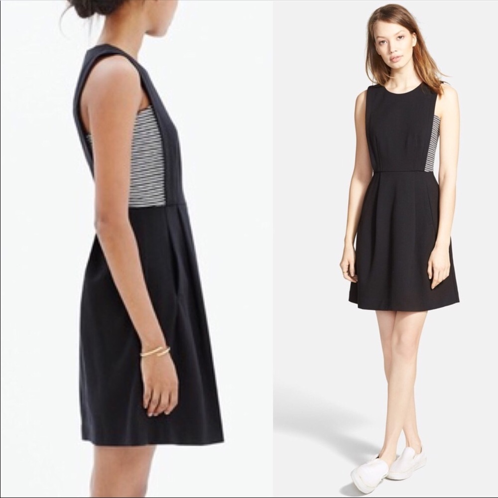 Madewell Abroad Dress with Stripe Inset